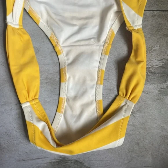 Victoria's Secret Yellow and White Bikini - Picture 5 of 11